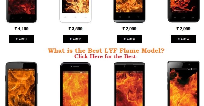 Best LYF Flame Model